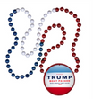 Trump Boat Parade Beads w/ custom event medallion
